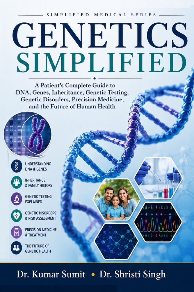 Genetics Simplified: A Patient's Complete Guide to DNA, Genes, Inheritance, Genetic Testing, Genetic Disorders, Precision Medicine, and the Future of cover
