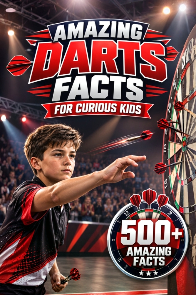 Amazing Darts Facts For Curious Kids: 500+ Amazing Facts About Dartboards, World Championships, Famous Players, History, Rules, Precision Skills & Mor cover