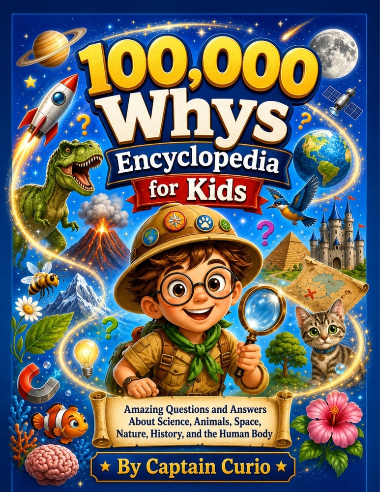 100,000 whys Encyclopedia for Kids: Amazing Questions and Answers About Science, Animals, Space, Nature, History, and the Human Body cover