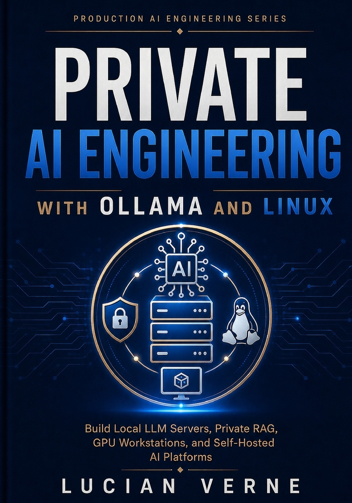 Private AI Engineering with Ollama and Linux: Build Local LLM Servers, Private RAG, GPU Workstations, and Self-Hosted AI Platforms cover