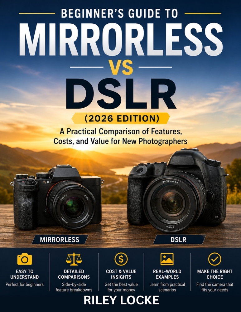 Beginner's Guide to Mirrorless vs DSLR (2026 Edition): A Practical Comparison of Features, Costs, and Value for New Photographers cover