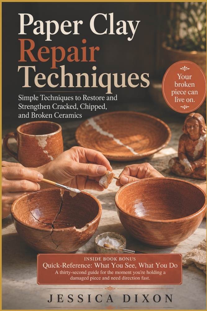 Paper Clay Repair Techniques: Simple Techniques to Restore and Strengthen Cracked, Chipped, and Broken Ceramics cover