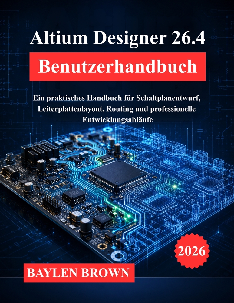 Altium Designer 26.4 Benutzerhandbuch: Ein praktisches Handbuch für Schaltplanentwurf, Leiterplattenlayout, Routing und professionelle Entwicklungsabl cover