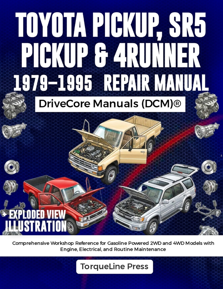 Toyota Pickup, Sr5 Pickup & 4Runner Repair Manual 1979-1995: Comprehensive Workshop Reference for Gasoline Powered 2WD and 4WD Models with Engine, Ele cover