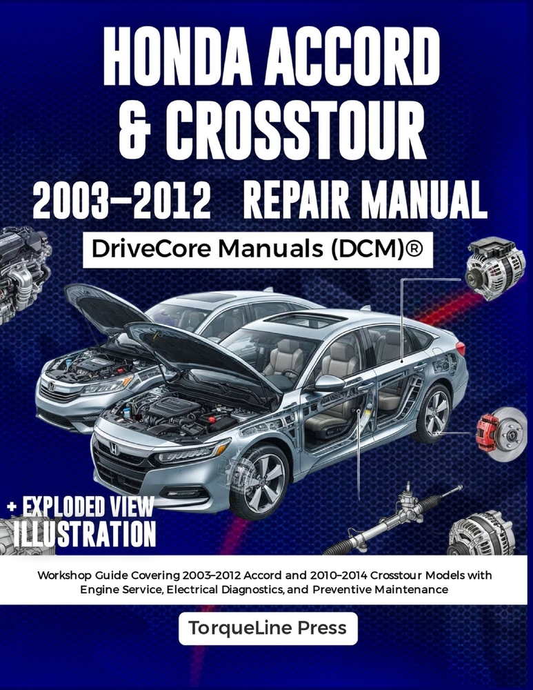 Honda Accord & Crosstour Repair Manual: Workshop Guide Covering 2003-2012 Accord and 2010-2014 Crosstour Models with Engine Service, Electrical Diagno cover