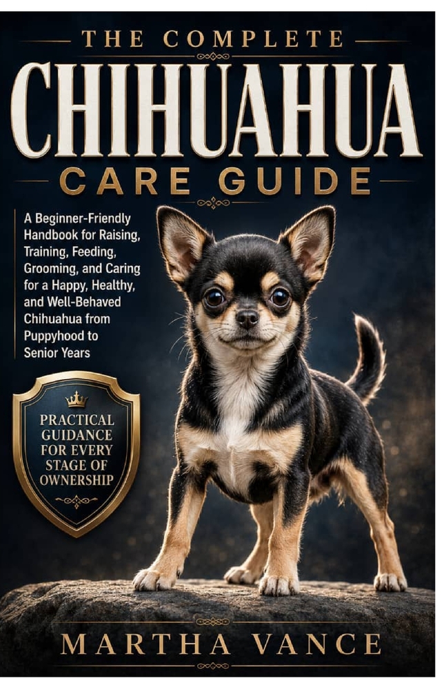 The Complete Chihuahua Care Guide: A Beginner-Friendly Handbook For Raising, Training, Feeding, Grooming, And Caring For A Happy, Healthy, And Well-Be cover