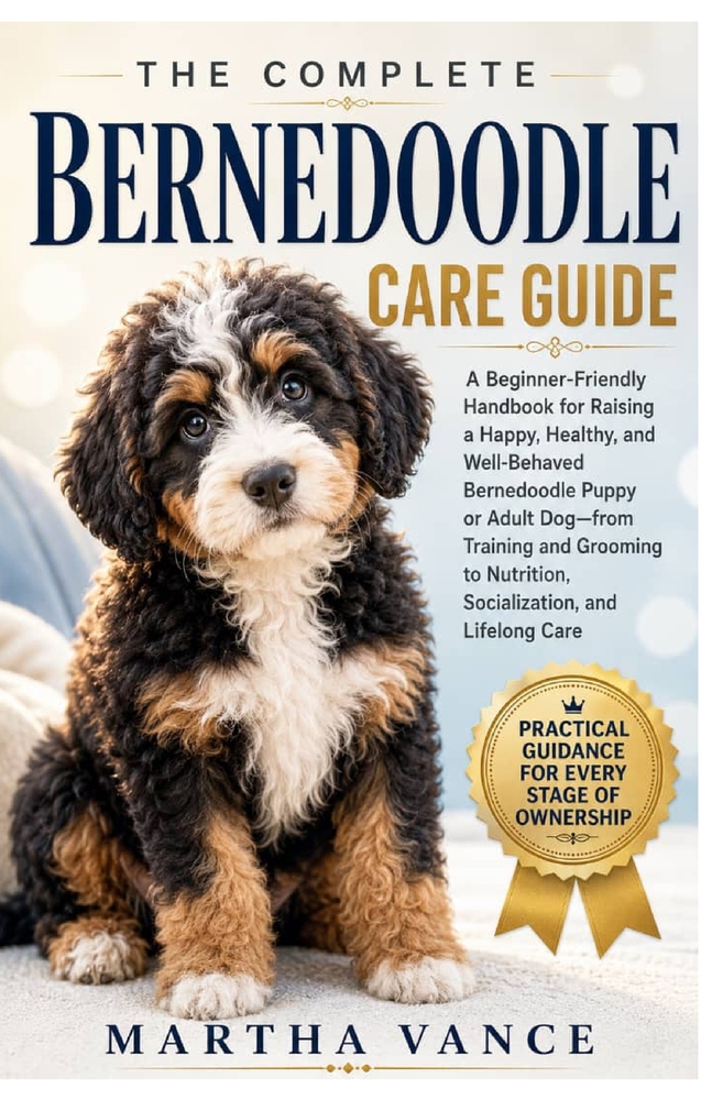 The Complete Bernedoodle Care Guide: A Beginner-Friendly Handbook For Raising A Happy, Healthy, And Well-Behaved Bernedoodle Puppy Or Adult Dog-From T cover