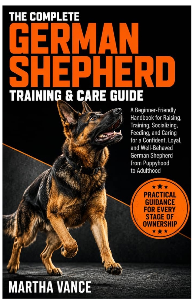 The Complete German Shepherd Training & Care Guide: A Beginner-Friendly Handbook For Raising, Training, Socializing, Feeding, And Caring For A Confide cover