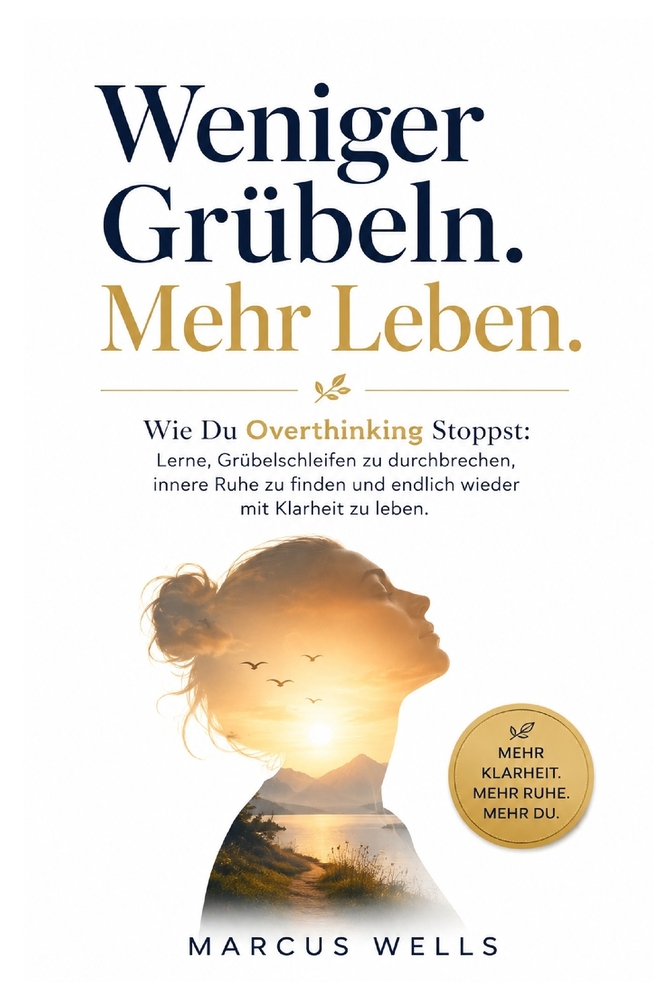Wie Du Overthinking Stoppst: Lerne, Grübelschleifen zu durchbrechen, innere Ruhe zu finden und endlich wieder mit Klarheit zu leben cover