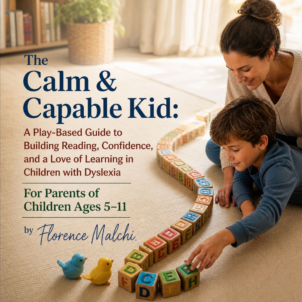 The Calm & Capable Kid: A Play-Based Guide to Building Reading, Confidence, and a Love of Learning in Children with Dyslexia For Parents of Children A cover