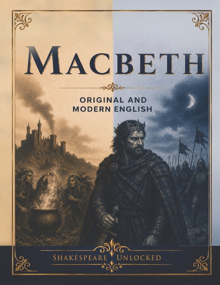 Macbeth: Side by Side Modern English: Shakespeare Unlocked Dual Edition cover