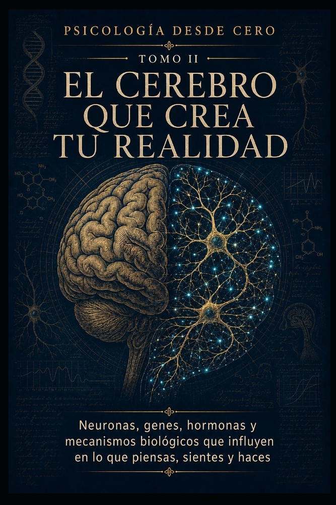 Psicología Desde Cero Tomo II: EL CEREBRO QUE CREA TU REALIDAD: Neuronas, genes, hormonas y mecanismos biológicos que influyen en lo que piensas, sien cover