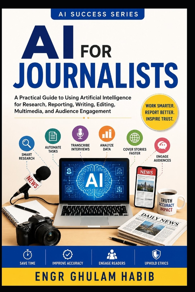 AI for Journalists: The Complete Practical Guide to Smarter Reporting, Research, Fact-Checking, and Ethical AI in Journalism cover