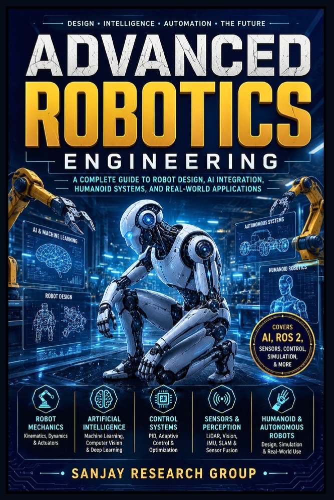 Advanced Robotics Engineering: A Complete Guide to Robot Design, AI Integration, Humanoid Systems and Real World Applications cover