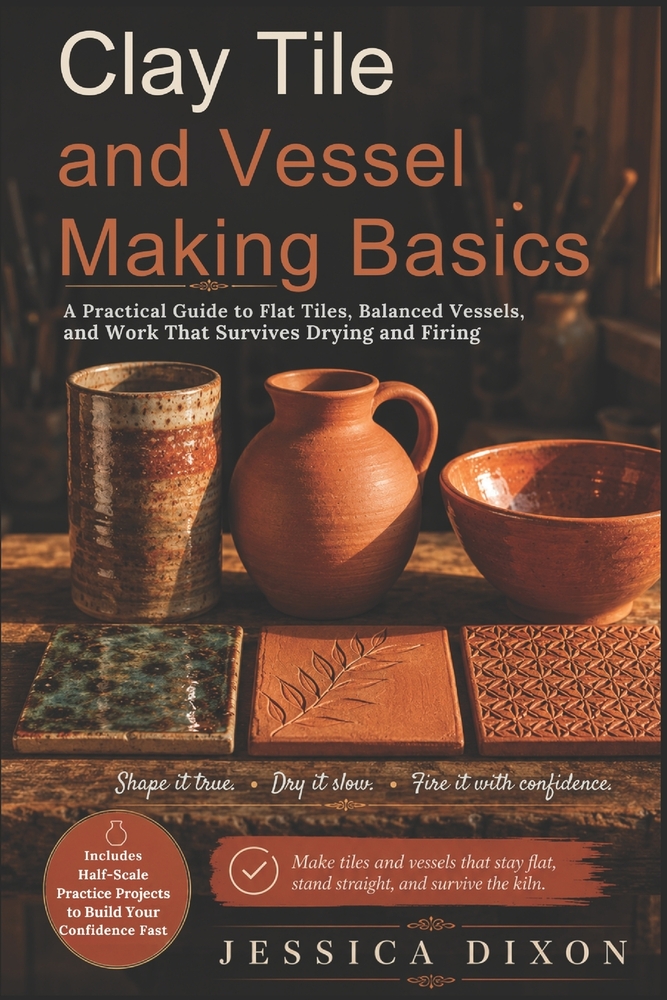 Clay Tile and Vessel Making Basics: A Practical Guide to Flat Tiles, Balanced Vessels, and Work That Survives Drying and Firing cover