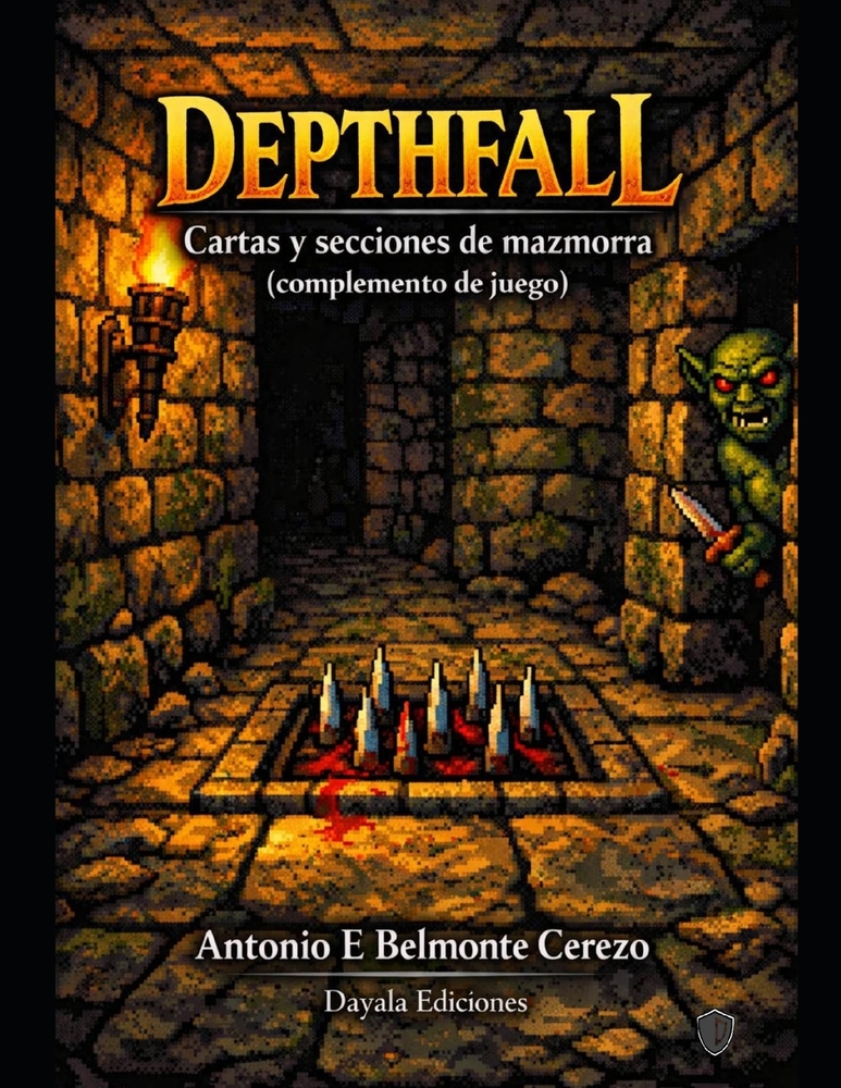 Depthfall: Cartas y secciones de mazmorra imprimibles para juegos de mesa cover