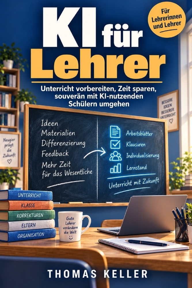 KI für Lehrer: Unterricht vorbereiten, Zeit sparen, mit KI-nutzenden Schülern souverän umgehen - der Praxisleitfaden für alle Schulformen cover