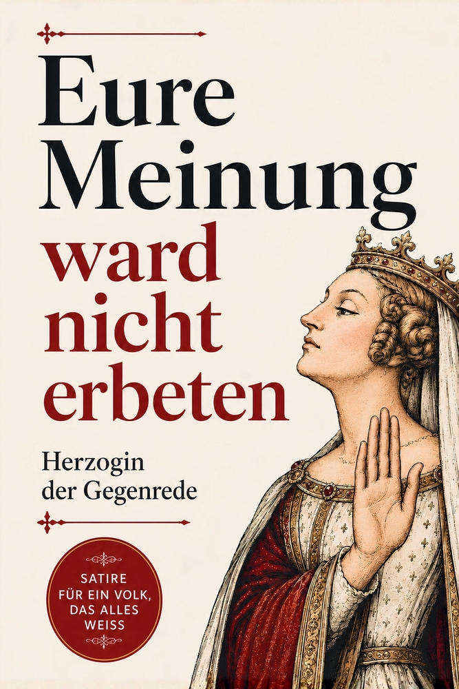 Eure Meinung ward nicht erbeten: 550 höfische Formulierungen für 55 Alltagssituationen und andere moderne Zumutungen Lustiges Geschenkbuch für das Vol cover