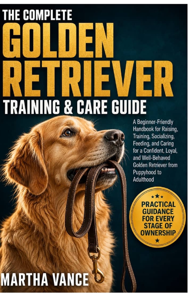 The Compelte Golden Retriever Training & Care Guide: A Beginner-Friendly Handbook For Raising, Training, Socializing, Feeding, And Caring For A Confid cover