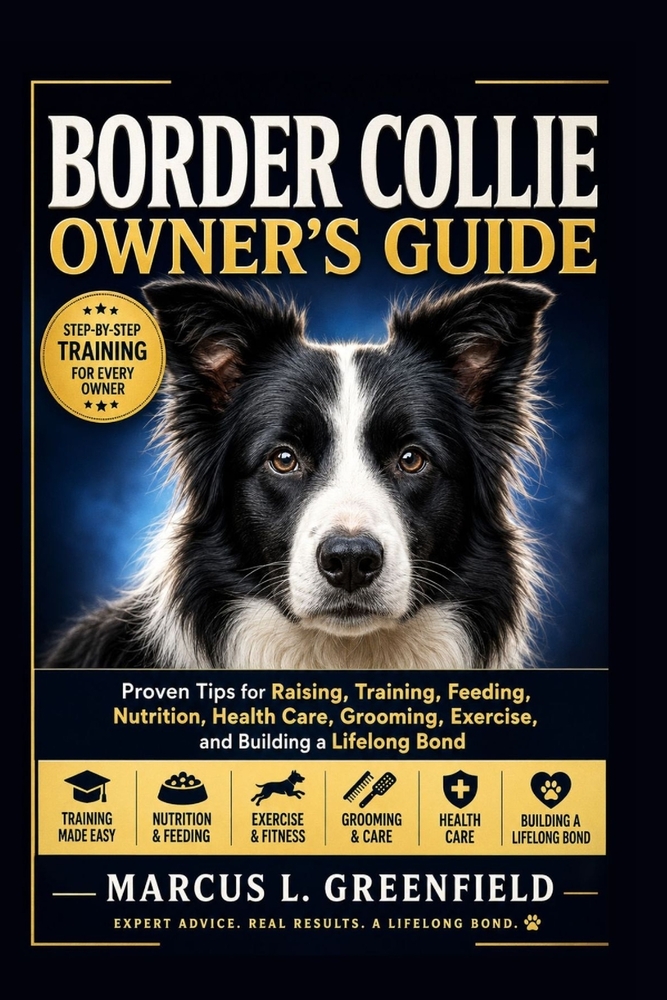Border Collie Ower's Guide: Proven Tips for Raising, Training, Feeding, Nutrition, Health Care, Grooming, Exercise, and Building a Lifelong Bond cover