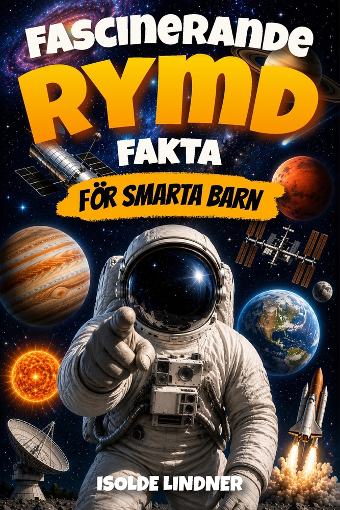 Fascinerande rymdfakta för smarta barn: Utforska det otroliga universum från vårt solsystem till rymdens gräns cover