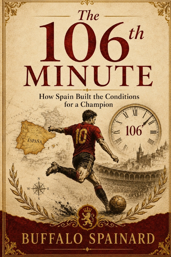 The 106th Minute: How Spain Soccer Football Team Built the Conditions for a Champion: Talent, Timing, and the Hidden System Behind the 2026 Triumph cover