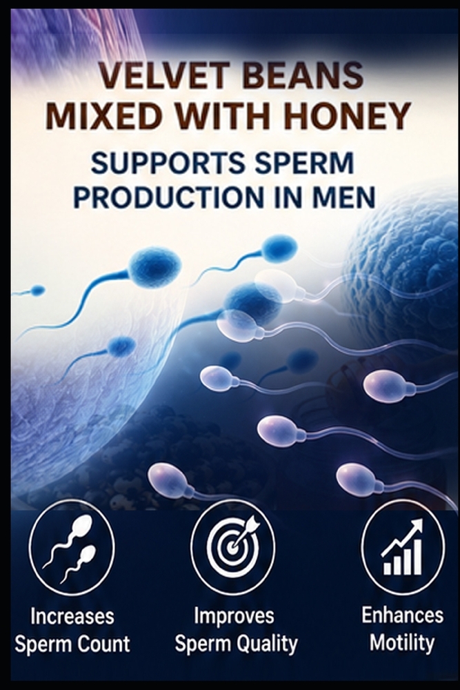Consuming velvet beans mixed with honey increases sperm production in men.: Real Health cover