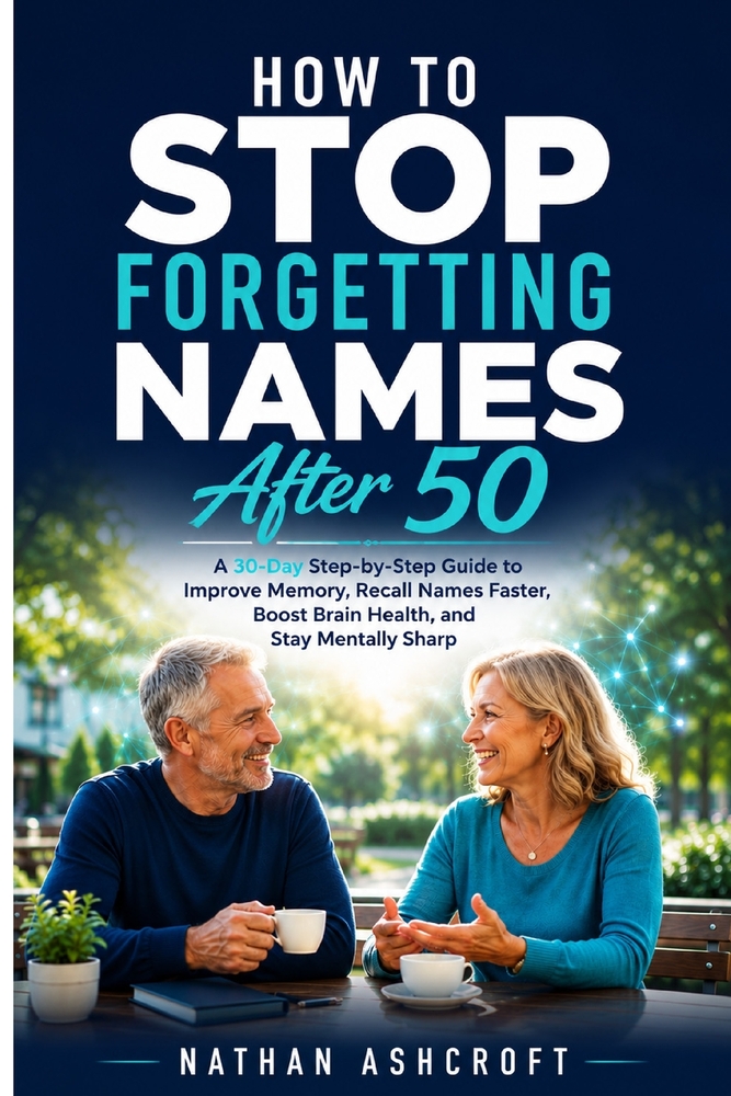 How to Stop Forgetting Names After 50: A 30-Day Step-by-Step Guide to Improve Memory, Recall Names Faster, Boost Brain Health, and Stay Mentally Sharp cover