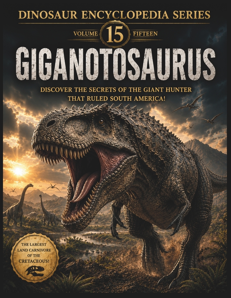 Dinosaur Encyclopedia Series Vol 15 Giganotosaurus: Discover the Giant Predator That Ruled South America cover