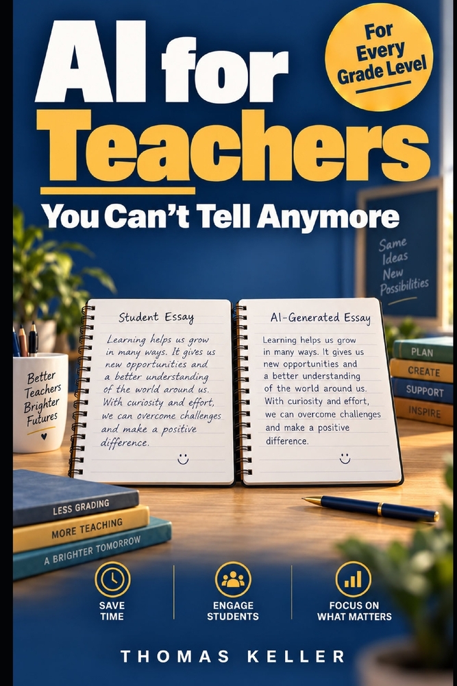 AI for Teachers: Plan Lessons Faster, Protect Student Privacy, and Handle AI-Using Students With Confidence - The Practical Guide for Every Grade Leve cover