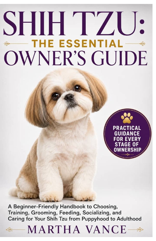 Shih Tzu: THE ESSENTIAL OWNER'S GUIDE: A Beginner-Friendly Handbook To Choosing, Training, Grooming Feeding, Socializing, And Caring For Your Shih Tzu cover