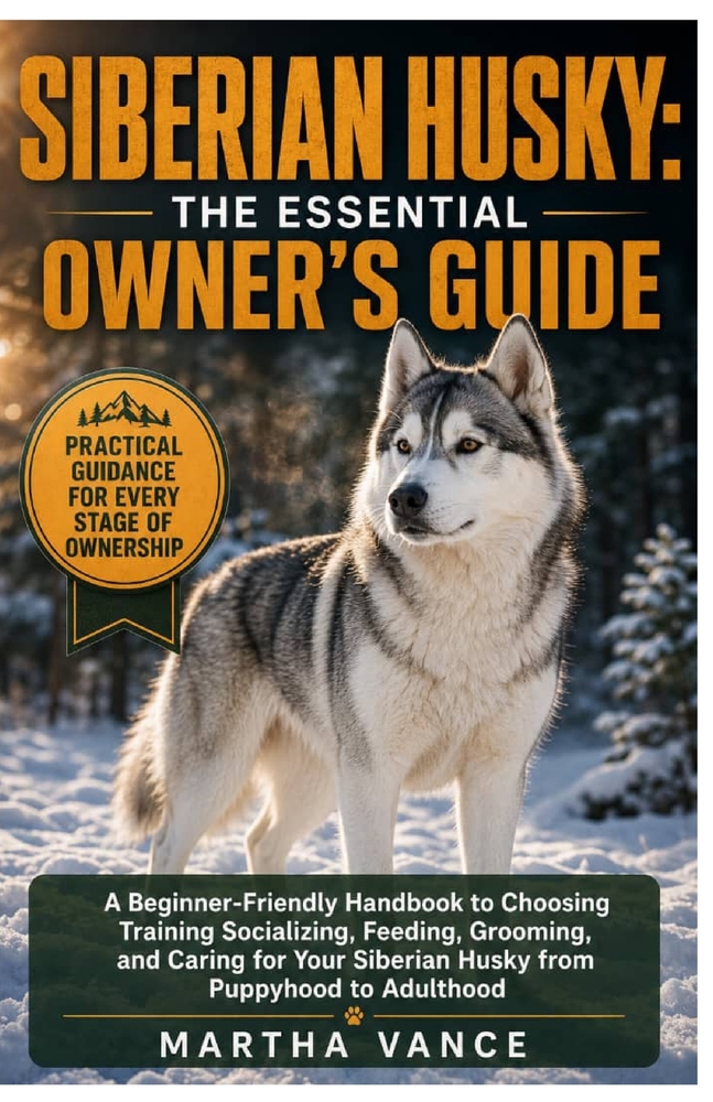 Siberian Husky: THE ESSENTIAL OWNER'S GUIDE: A Beginner-Friendly Handbook To Choosing, Training, Socializing, Feeding, Grooming, And Caring For Your S cover