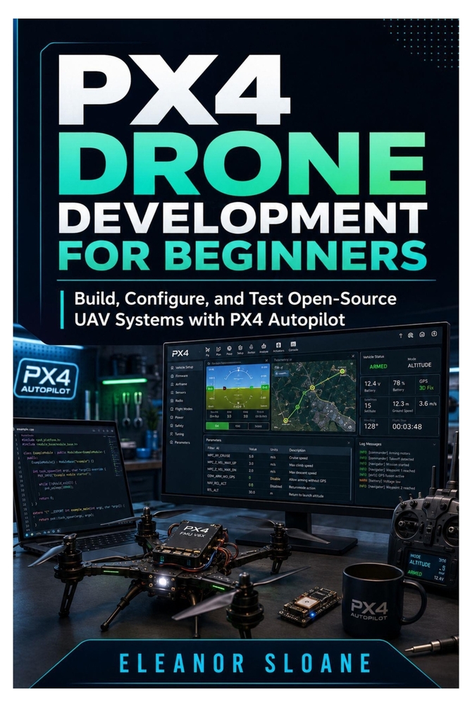 PX4 Drone Development for Beginners: Build, Configure, and Test Open-Source UAV Systems with PX4 Autopilot cover