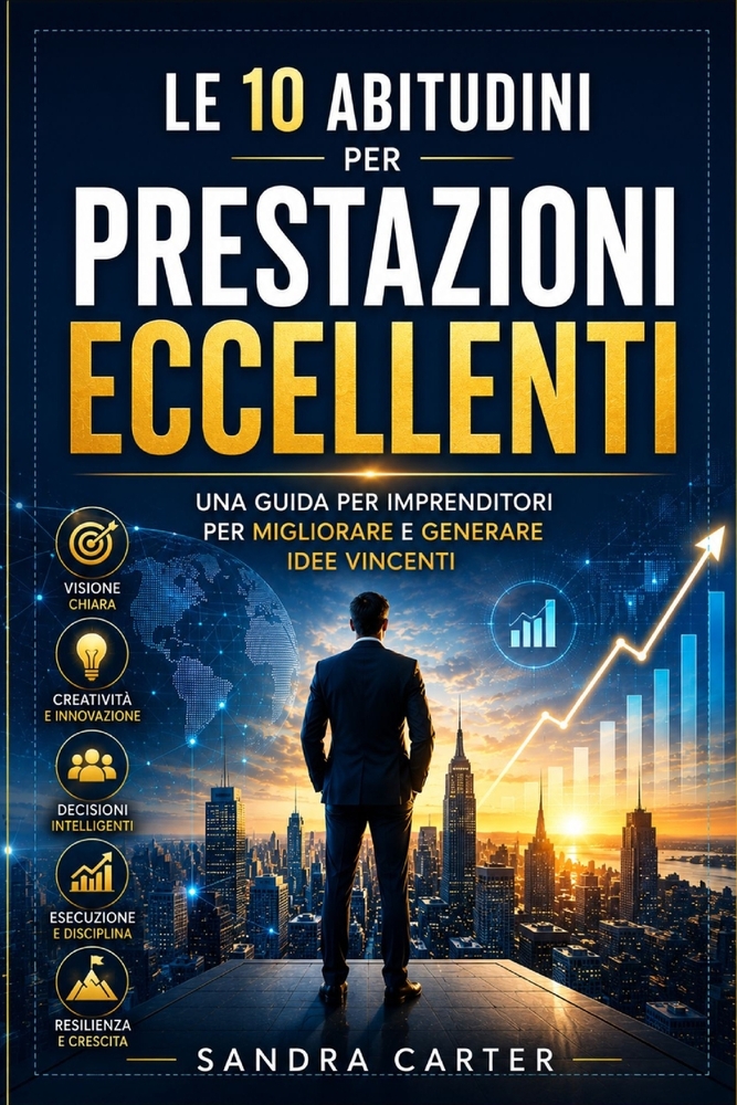 Le 10 abitudini per prestazioni eccellenti: Una guida per imprenditori per migliorare e generare idee vincentie cover