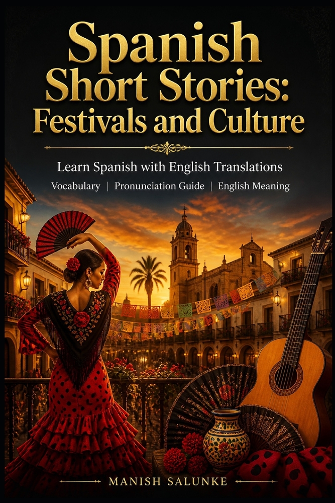 Spanish Short Stories: Science Fiction and Fantasy: Learn Spanish with English Translations Vocabulary Pronunciation Guide English Meaning cover