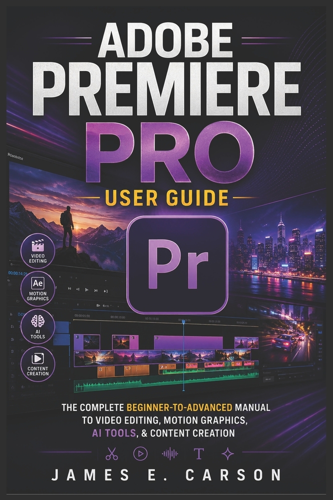 Adobe Premiere Pro User Guide: The Complete Beginner-To-Advanced Manual To Video Editing, Motion Graphics, AI Tools, & Content Creation cover
