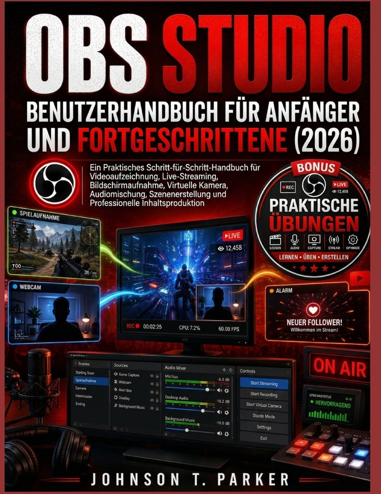 Obs Studio Benutzerhandbuch Für Anfänger Und Fortgeschrittene (2026): Ein praktischer Leitfaden mit Schritt-für-Schritt-Anleitung für Videoaufnahmen, cover
