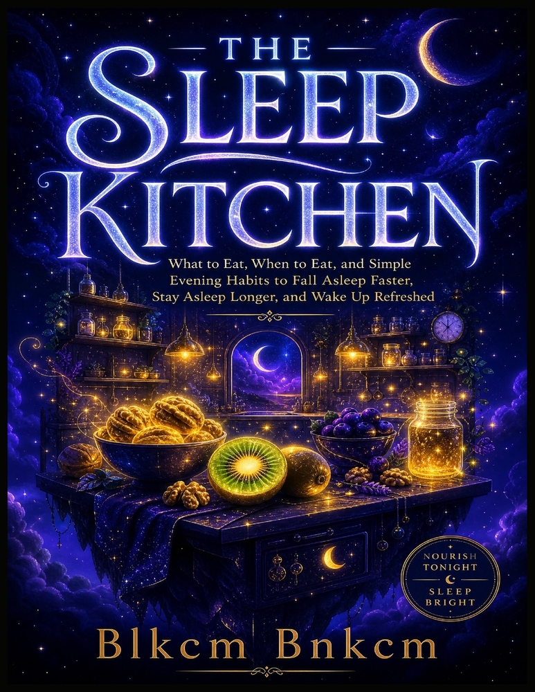 The Sleep Kitchen: What to Eat, When to Eat, and Simple Evening Habits to Fall Asleep Faster, Stay Asleep Longer, and Wake Up Refreshed cover
