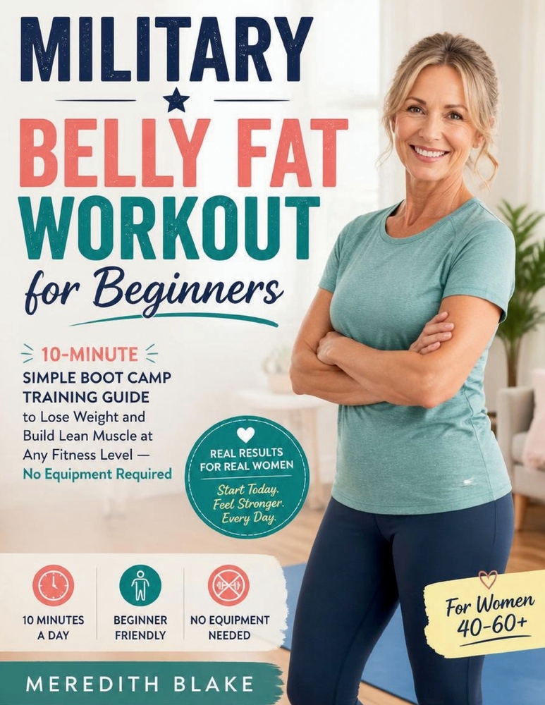 Military Belly Fat Workout for Beginners: 10-Minute Simple Boot Camp Training Guide to Lose Weight and Build Lean Muscle at Any Fitness Level - No Equ cover