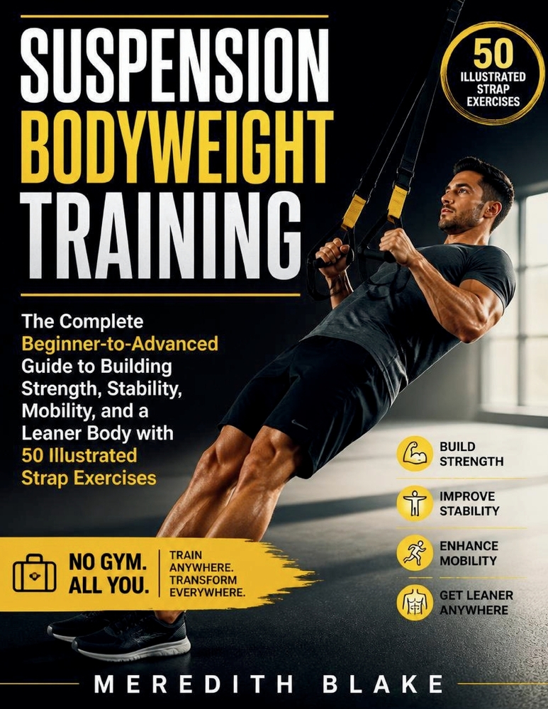 Suspension Bodyweight Training: The Complete Beginner-to-Advanced Guide to Building Strength, Stability, Mobility, and a Leaner Body with 50 Illustrat cover