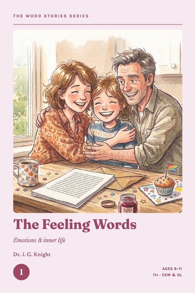 The Word Stories Series - Book 1: The Feeling Words: 11+ Vocabulary Through Stories for CEM & GL Ages 9-11 Reading Comprehension & Vocabulary Practice cover