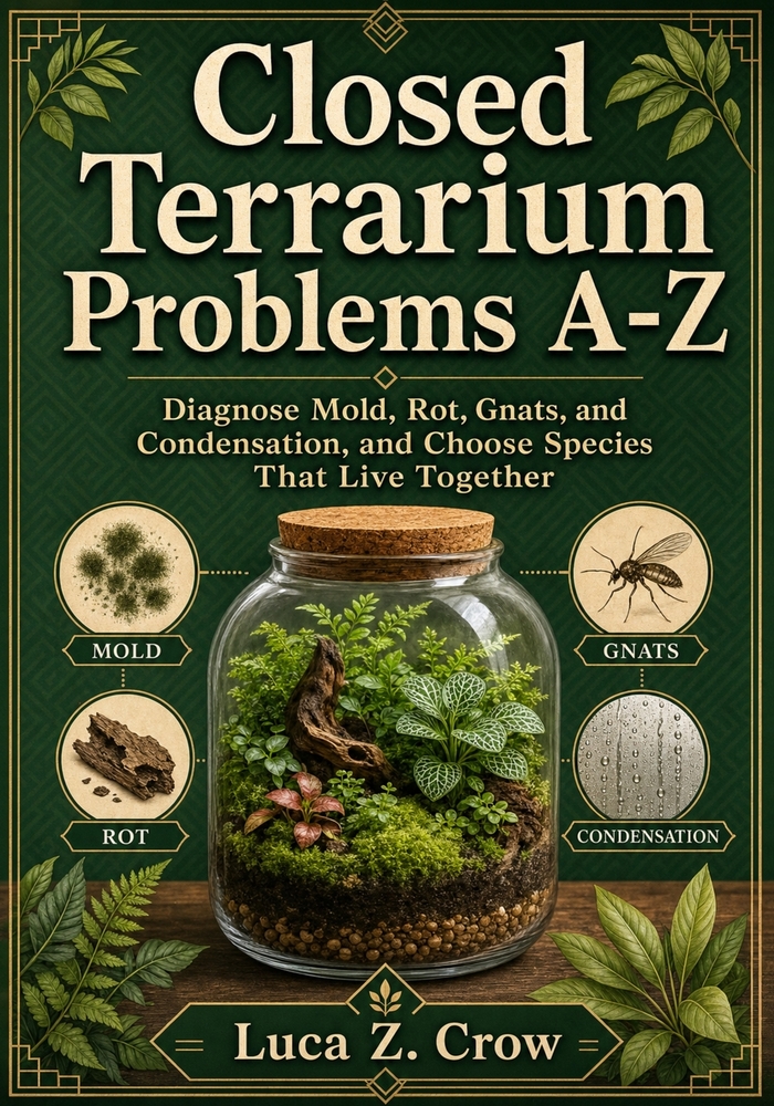 Closed Terrarium Problems A-Z: Diagnose Mold, Rot, Gnats, and Condensation, and Choose Species That Live Together cover