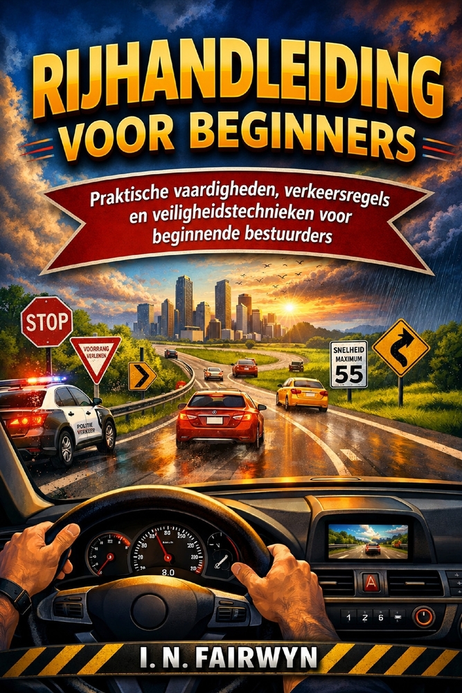 Rijhandleiding Voor Beginners: Praktische vaardigheden, verkeersregels en veiligheidstechnieken voor beginnende bestuurders cover