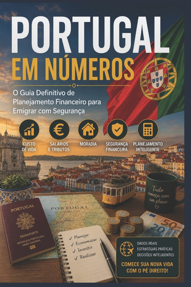 Portugal Em Números: O Guia Completo de Planejamento Financeiro para Quem Vai Emigrar cover