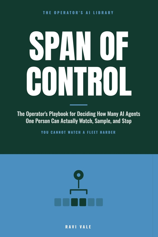 Span of Control: The Operator's Playbook for Deciding How Many AI Agents One Person Can Actually Watch, Sample, and Stop cover