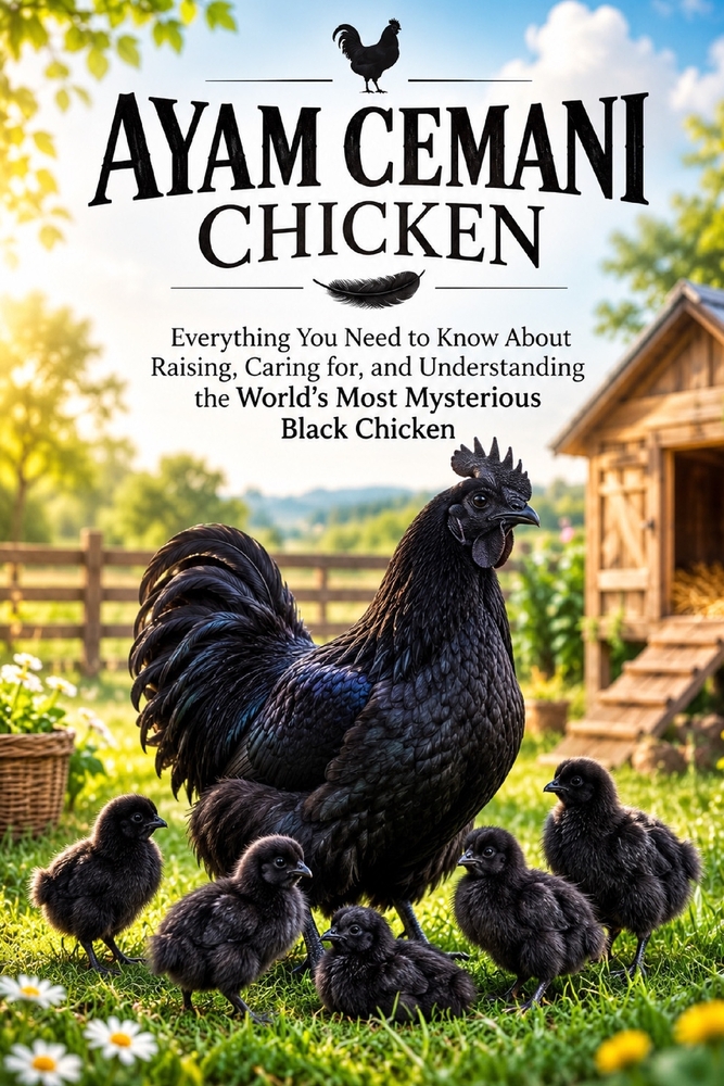 The Ultimate Guide to Ayam Cemani: Everything You Need to Know About Raising, Caring for, and Understanding the World's Most Mysterious Black Chicken cover