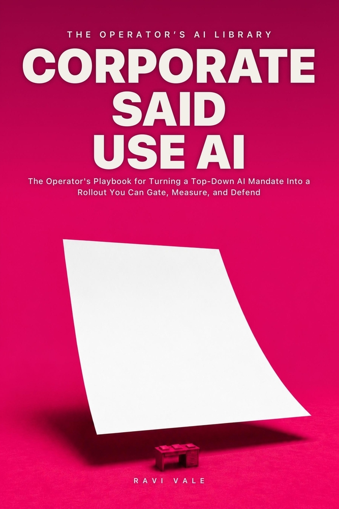 Corporate Said Use AI: The Operator's Playbook for Turning a Top-Down AI Mandate Into a Rollout You Can Gate, Measure, and Defend cover