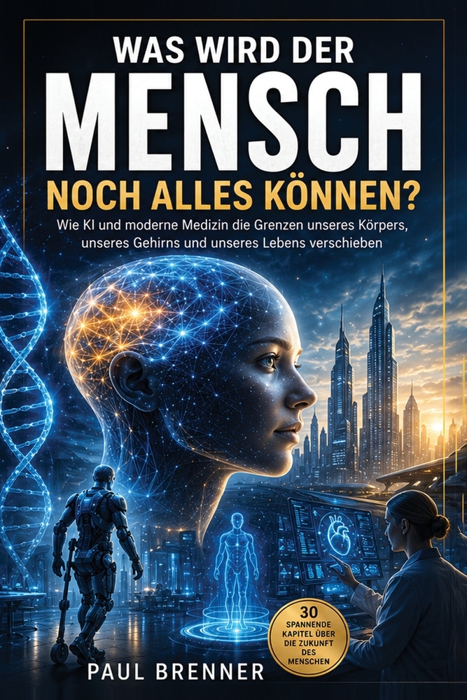Was wird der Mensch noch alles können?: Wie KI und moderne Medizin die Grenzen unseres Körpers, unseres Gehirns und unseres Lebens verschieben cover
