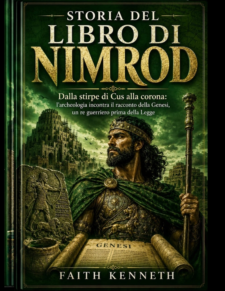 Storia del Libro Di Nimrod: Dalla stirpe di Cus alla corona: l'archeologia incontra il racconto della Genesi, un re guerriero prima della Legge cover
