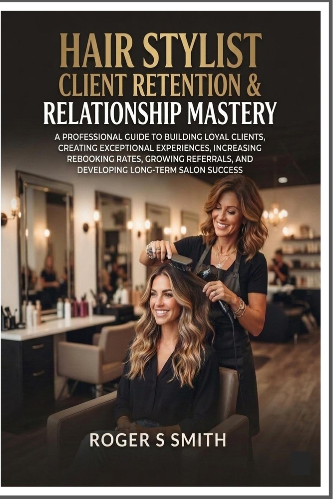Hair Stylist Client Retention & Relationship Mastery: A Professional Guide to Building Loyal Clients, Creating Exceptional Experiences, Increasing Reb cover